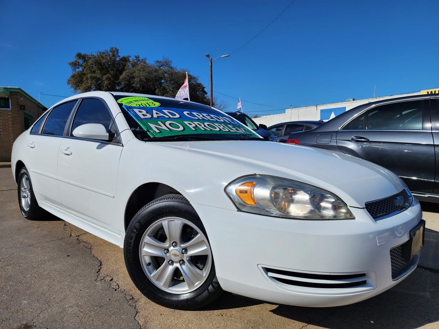 2013 WHITE Chevrolet Impala LS (2G1WF5E35D1) , AUTO transmission, located at 2660 S.Garland Avenue, Garland, TX, 75041, (469) 298-3118, 32.885551, -96.655602 - Welcome to DallasAutos4Less, one of the Premier BUY HERE PAY HERE Dealers in the North Dallas Area. We specialize in financing to people with NO CREDIT or BAD CREDIT. We need proof of income, proof of residence, and a ID. Come buy your new car from us today!! This is a very well cared for 2013 CH - Photo#0